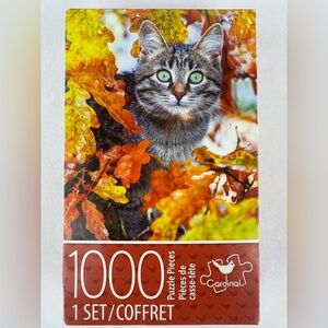 NWT Cardinal “Cat in Autumn Tree” 1000 Piece Puzzle